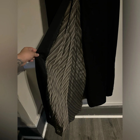 NWT MAX AZRIA Designer Black V Sleeveless Maxi Dress 6 - Picture 3 of 5